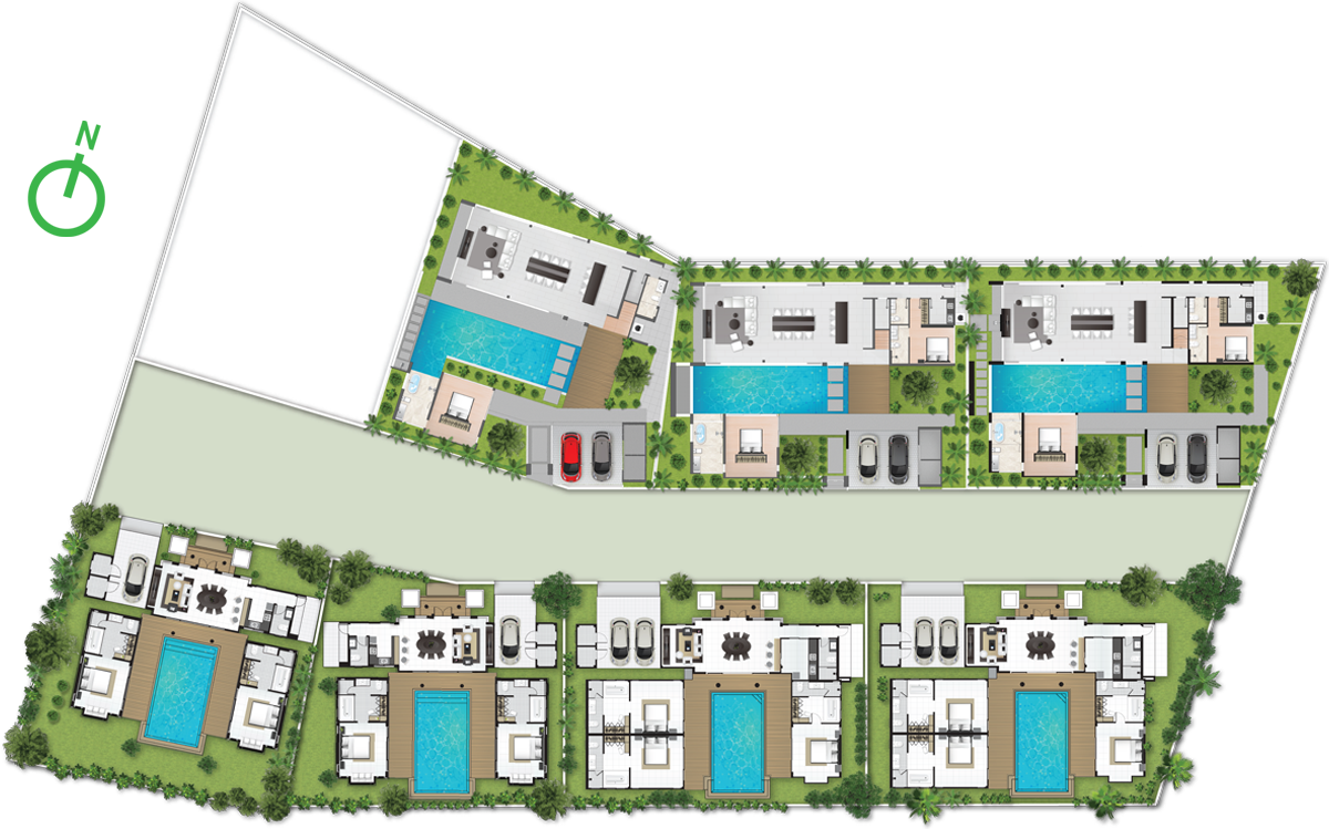 Master Plan - Kiri Buddha Pool Villa